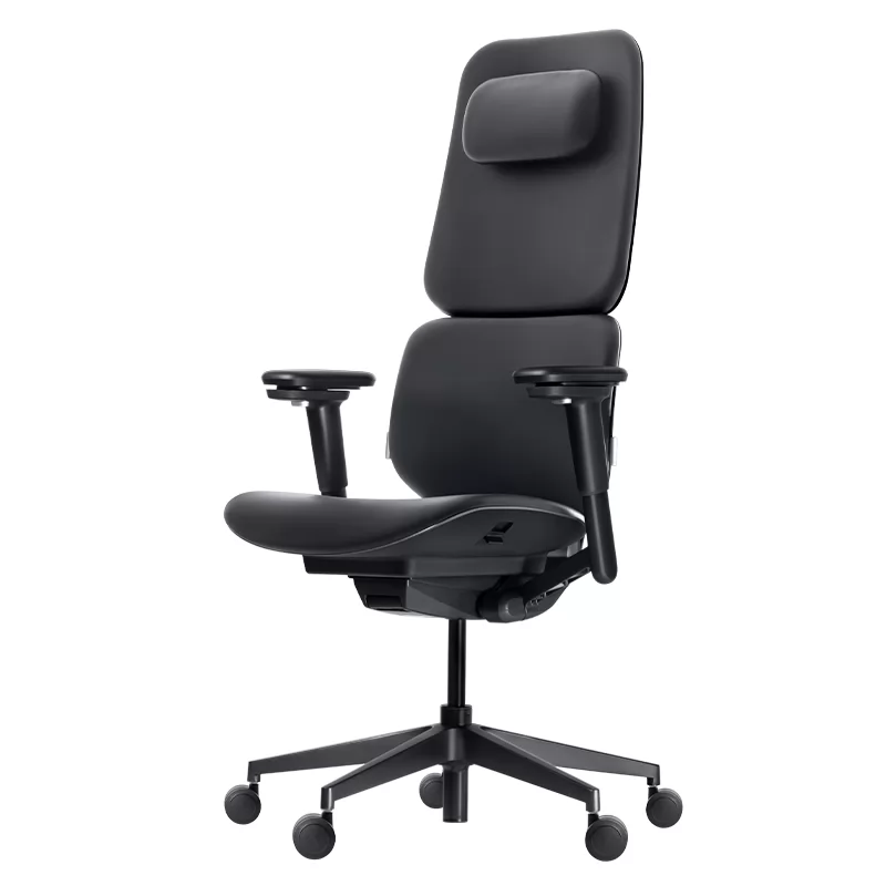 ZUOWE Luxury Leather High Back Office Chair with Wide Seat